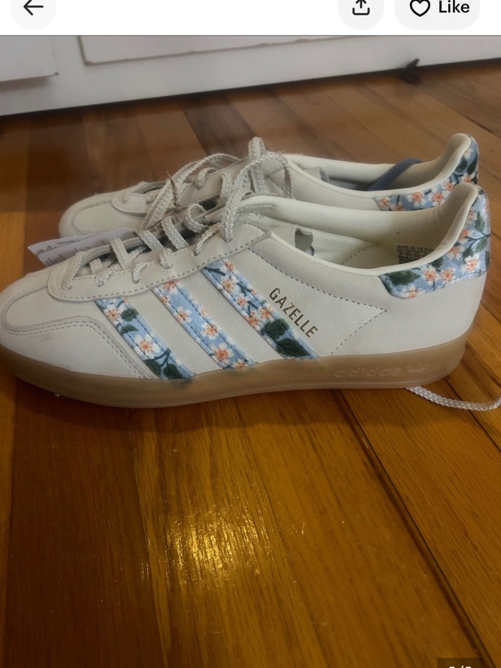 NWT Adidas Gazelle Liberty of London 🌷 - Picture 7 of 12